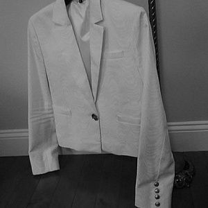 ae'lkemi white self patterned jacket size 10au